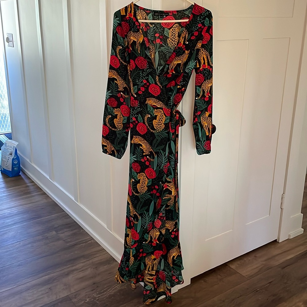 Fun and flirty wrap around dress